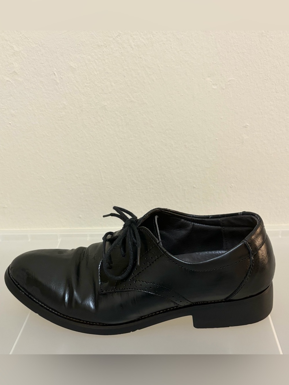 Tomboy Toes Downtown Dappers Black Pleather Dress Shoes Women's Size 39 (US 8)
